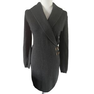 Lauren by Ralph Lauren charcoal sweater dress S
